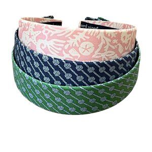 Vineyard Vines Womens Patterned Fabric Headbands Set Of 3